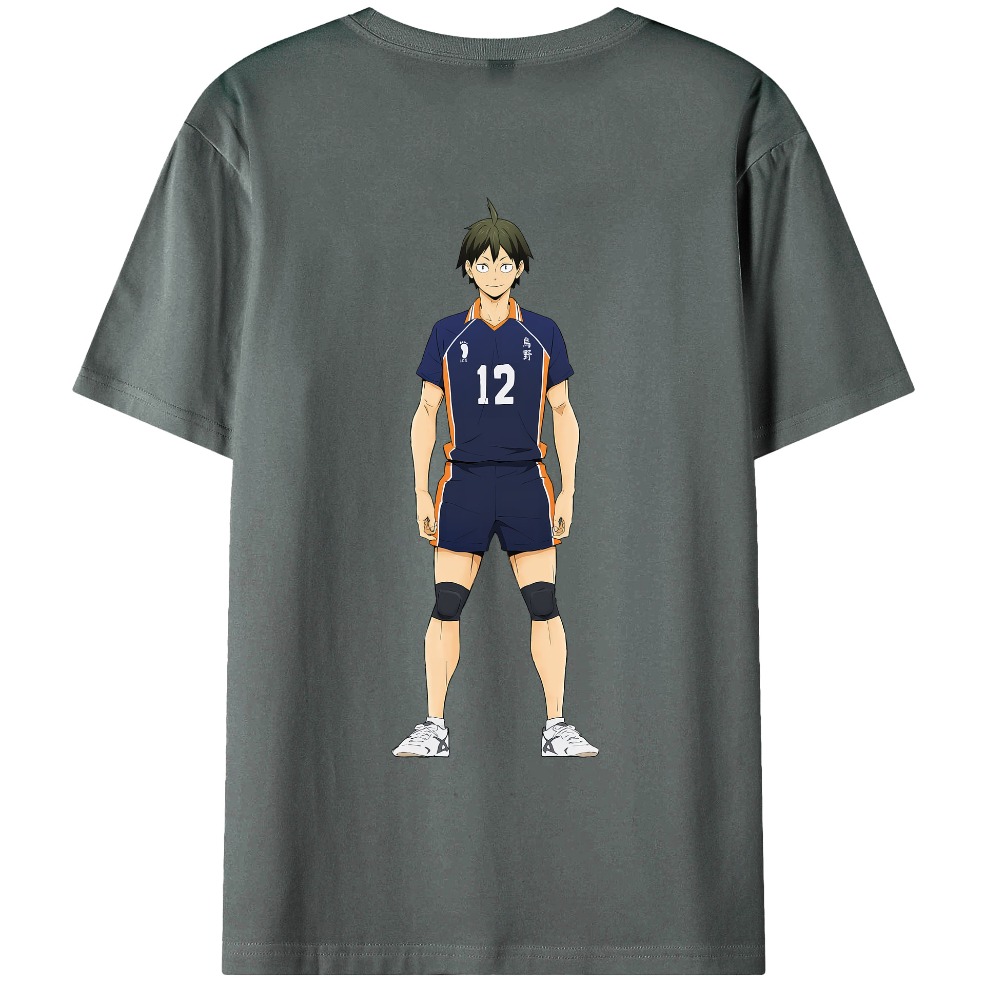 （画像用） ハイキュー!! Haikyu!! 綿100％ メンズ半袖Tシャツ（バックプリント） 通気性